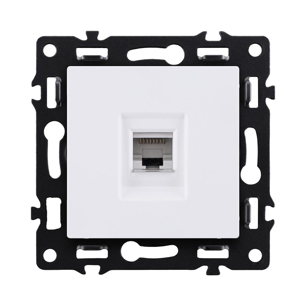 Электротовар Розетка Ethernet RJ45 Cat.6, белый Kollinger Asthetik AS-017WH белый