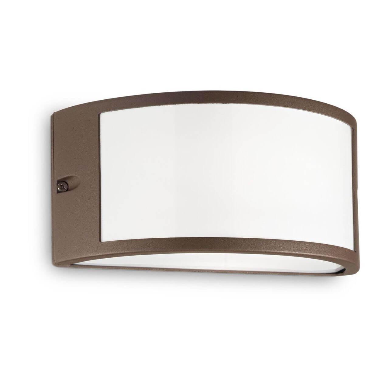 Уличное освещение Уличный настенный светильник Ideal Lux Rex-1 AP1 Coffee 213217 белый пластик
