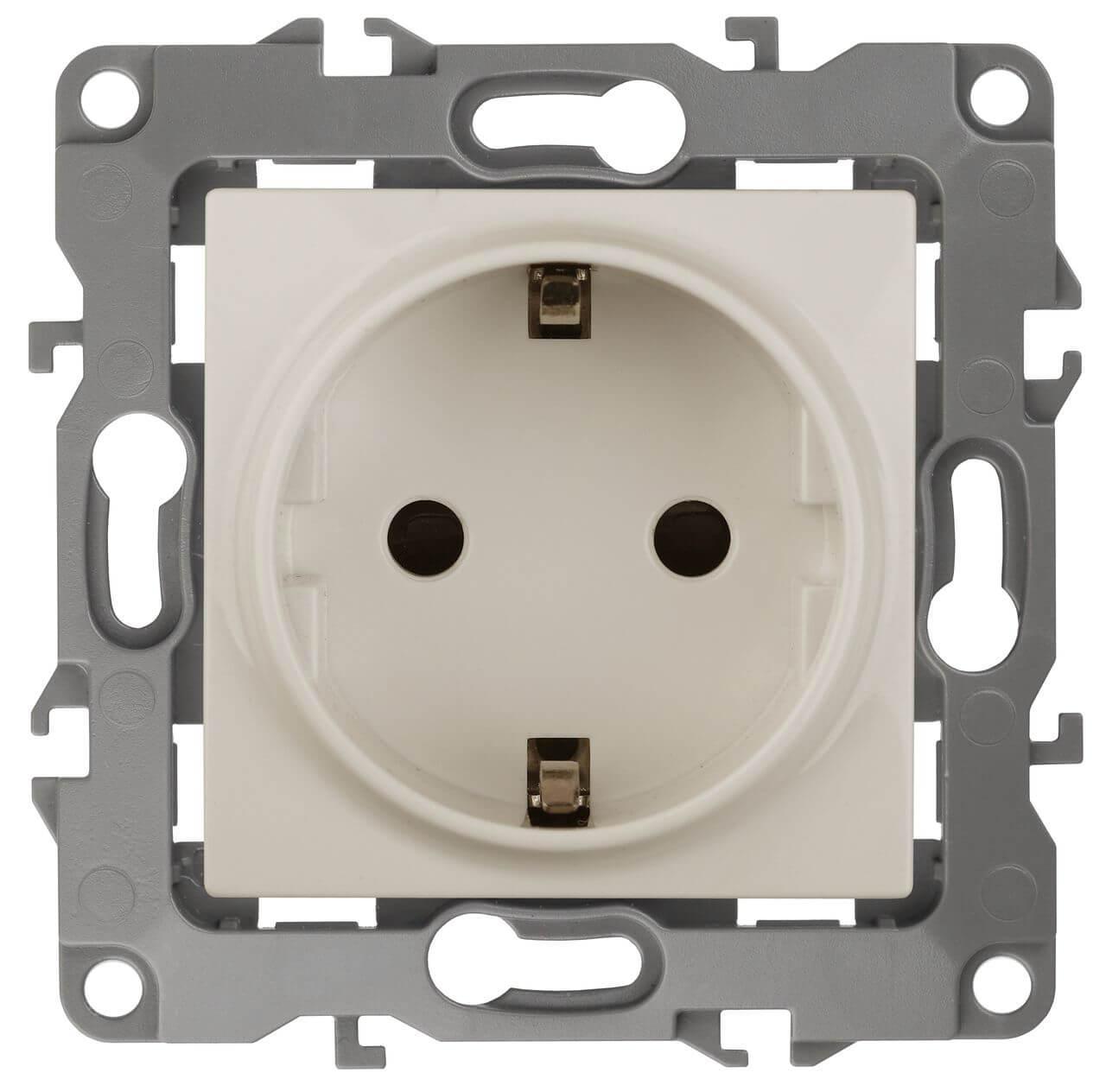 Электротовар Розетка ЭРА 12 2P E Schuko 16A 250V 12-2101-02 Б0014676 белый пластик