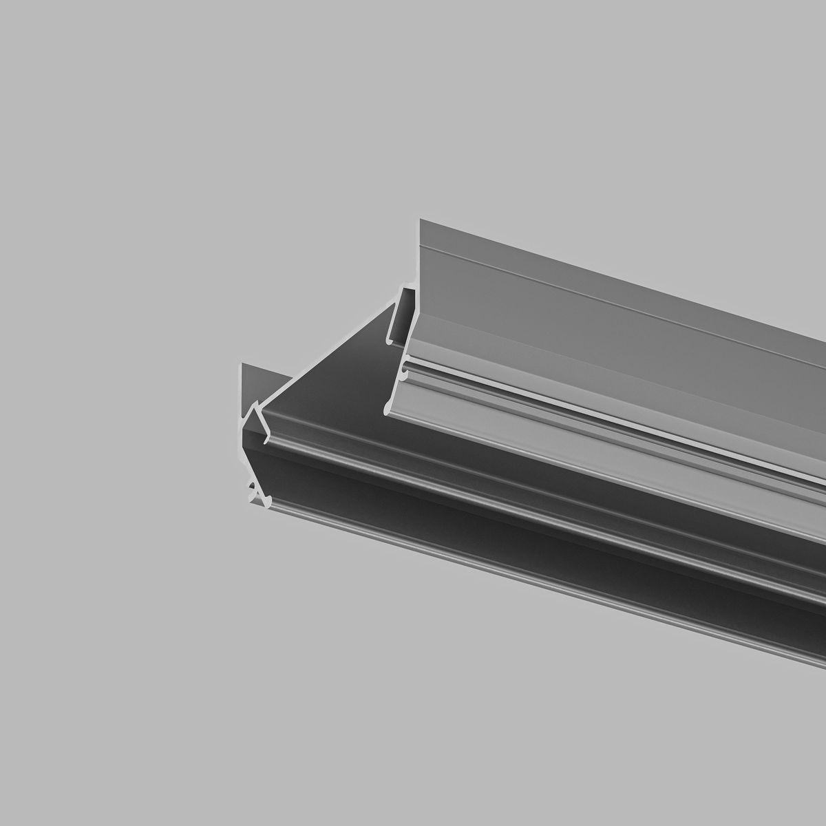 Трековые систем Закладной профиль для натяжного потолка Denkirs Solid Light TR3050-AL серый металл