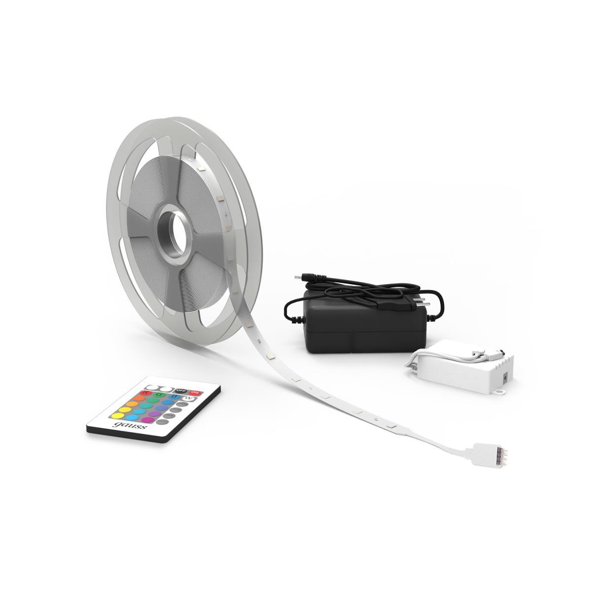 Светодиодные лент Светодиодная лента Gauss m 30LED m 5050SMD разноцветный 3M белый пластик