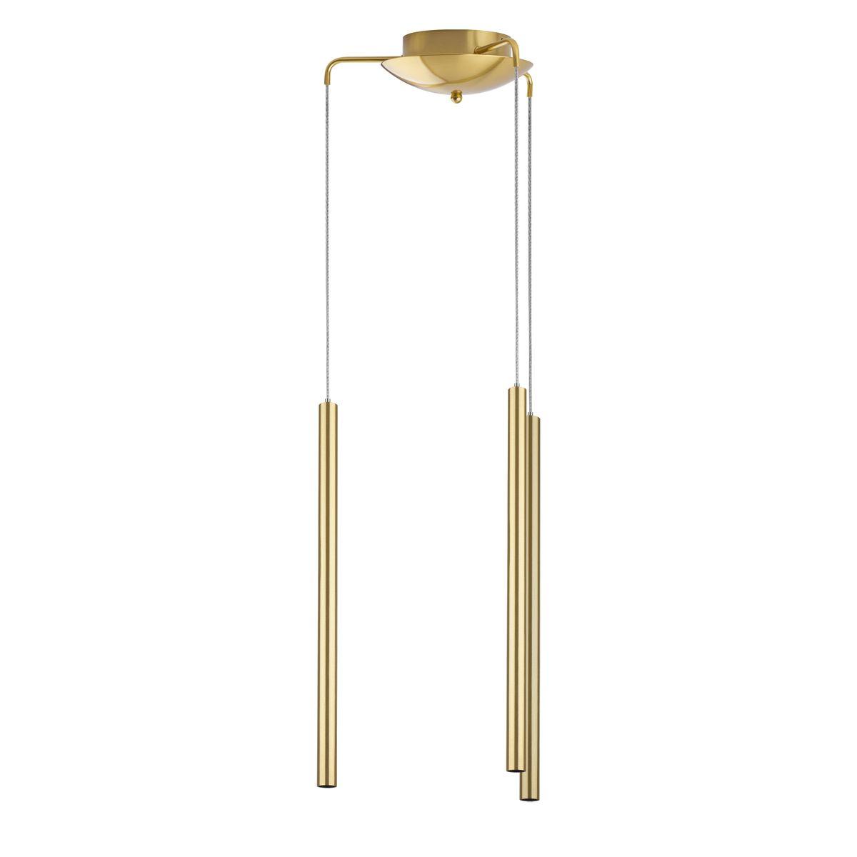 Светильник Комплект с подвесной люстрой Lightstar Tubo (574713+747233 (3шт) в стиле минимализм золото металл