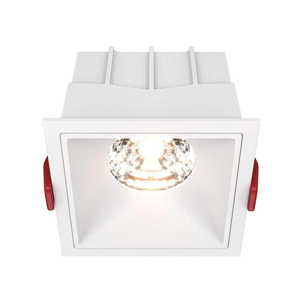 Офисное освещение Встраиваемый светильник Maytoni Alfa LED DL043-01-15W3K-D-SQ-W белый металл