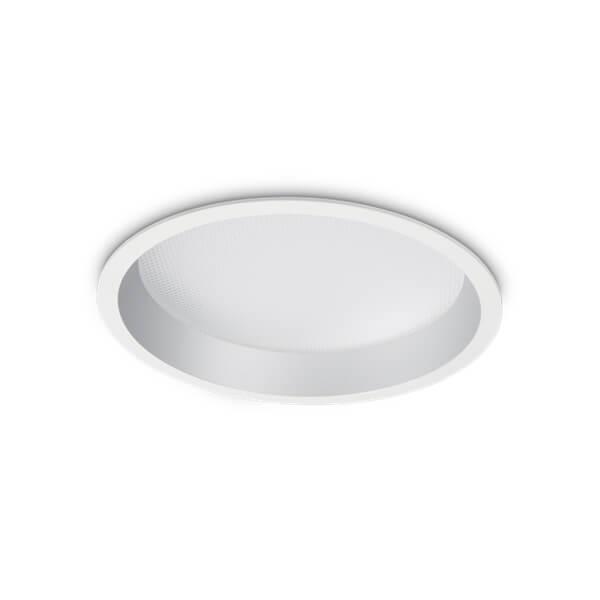 Офисное освещение Встраиваемый светодиодный светильник Ideal Lux Deep 30W 3000K 248783 белый металл