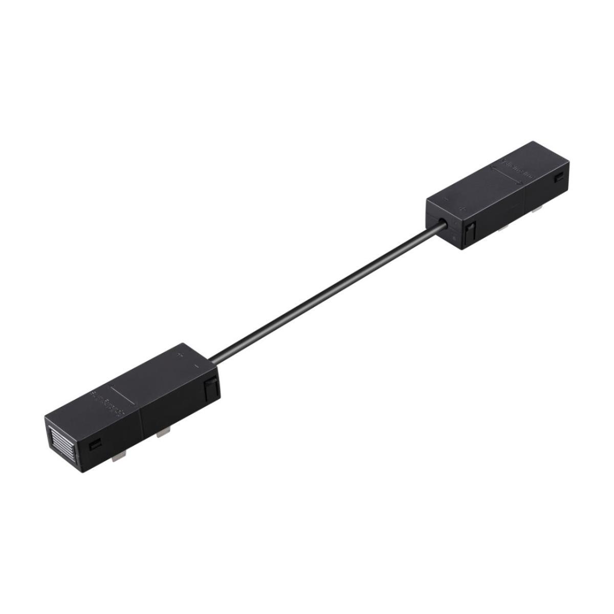Трековые систем Гибкий токопроводящий соединитель L Novotech VECTOR 135313 в стиле минимализм черный пластик