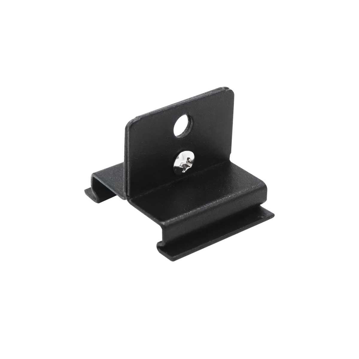 Трековые систем Скоба крепежная тип E к треку 5040xx-(F) / (R) Lightstar Quattro 504197-01 черный металл