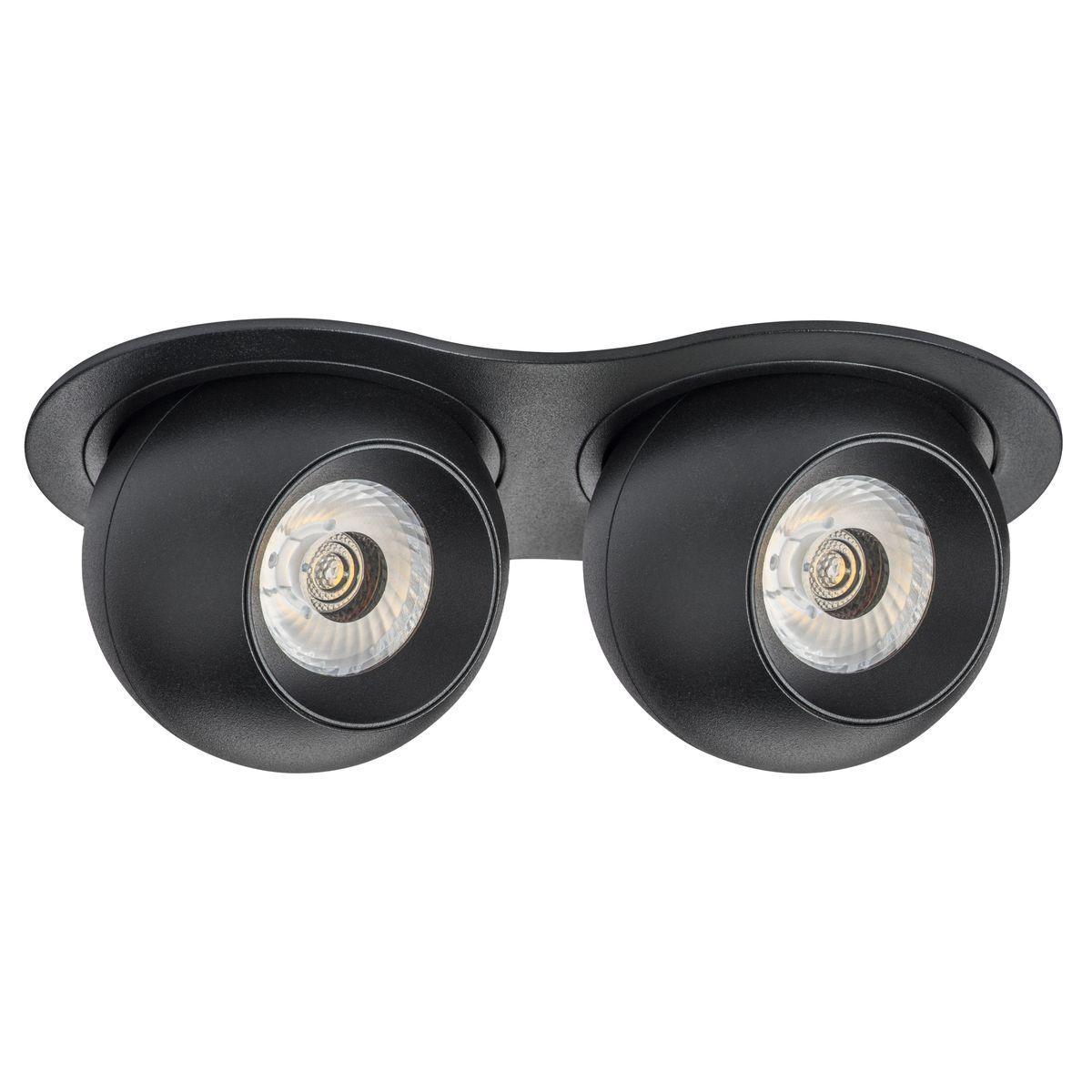 Светильник Комплект из светильника и рамки Lightstar Intero Ball (217627+217074+217074) черный металл