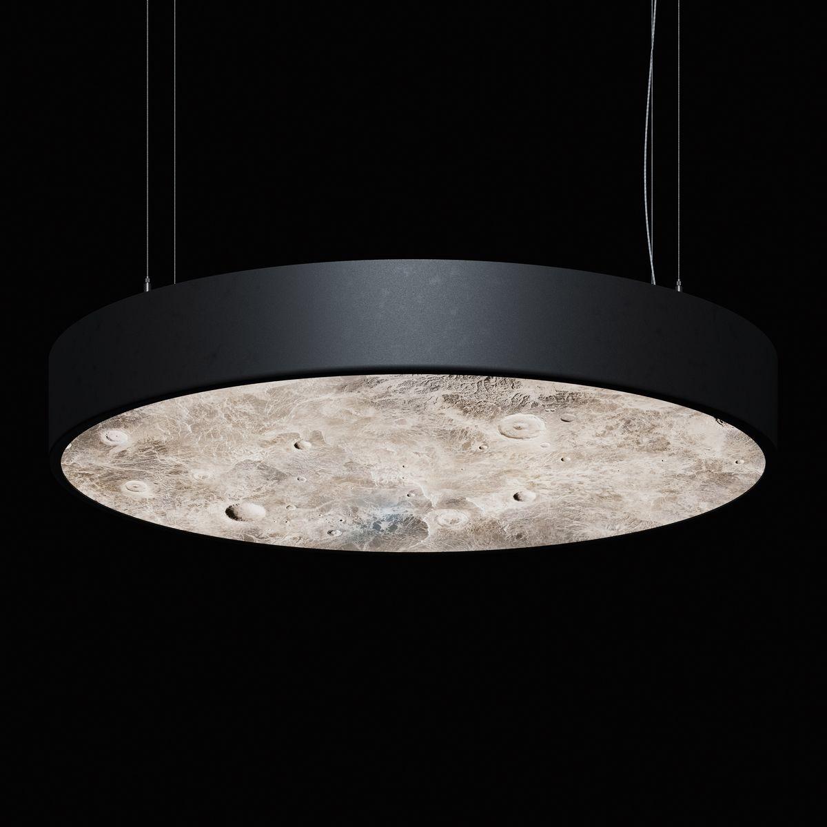 Подвесные светильник Светодиодный светильник Holding TAB MOON 800x85mm, подвесной накладной белый металл