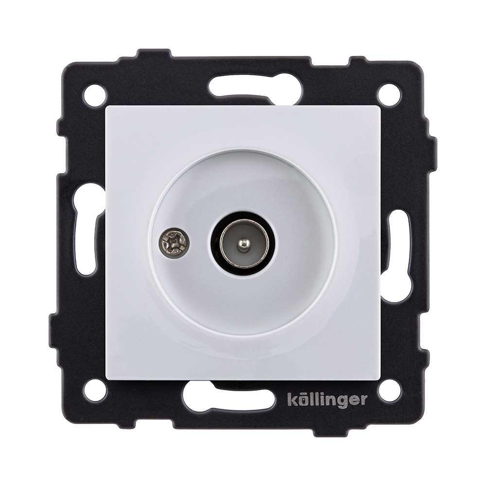 Электротовар Розетка TV (папа), белый Kollinger REA-007WH для Aspekt, Eleganz, Reflex белый