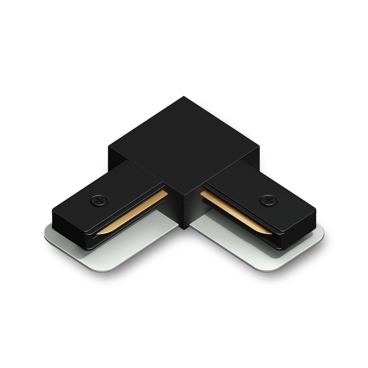 Трековые систем Коннектор L-образный Ambrella Light Track System Standard 220V GL7164 черный металл