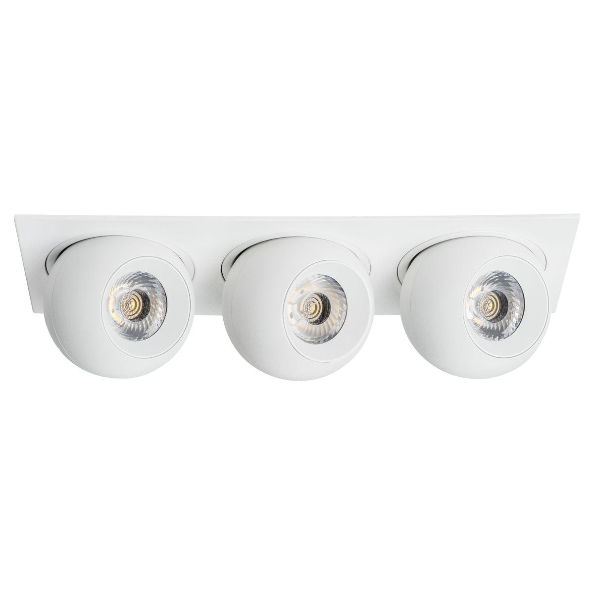 Светильник Комплект из светильника и рамки Lightstar Intero Ball (217536+217064+217064+217064) белый металл