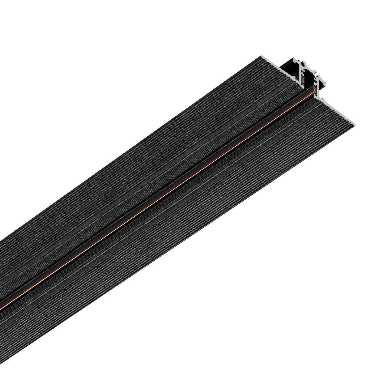 Трековые систем Шинопровод встраиваемый Lightstar Linea 506217 черный металл