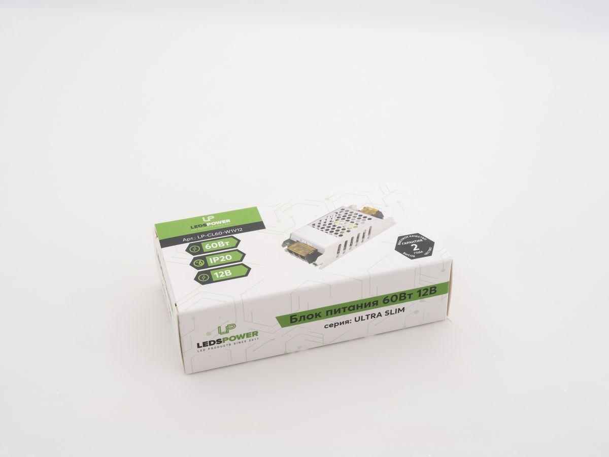 Светодиодные лент Блок питания LEDS POWER ULTRA SLIM серый металл
