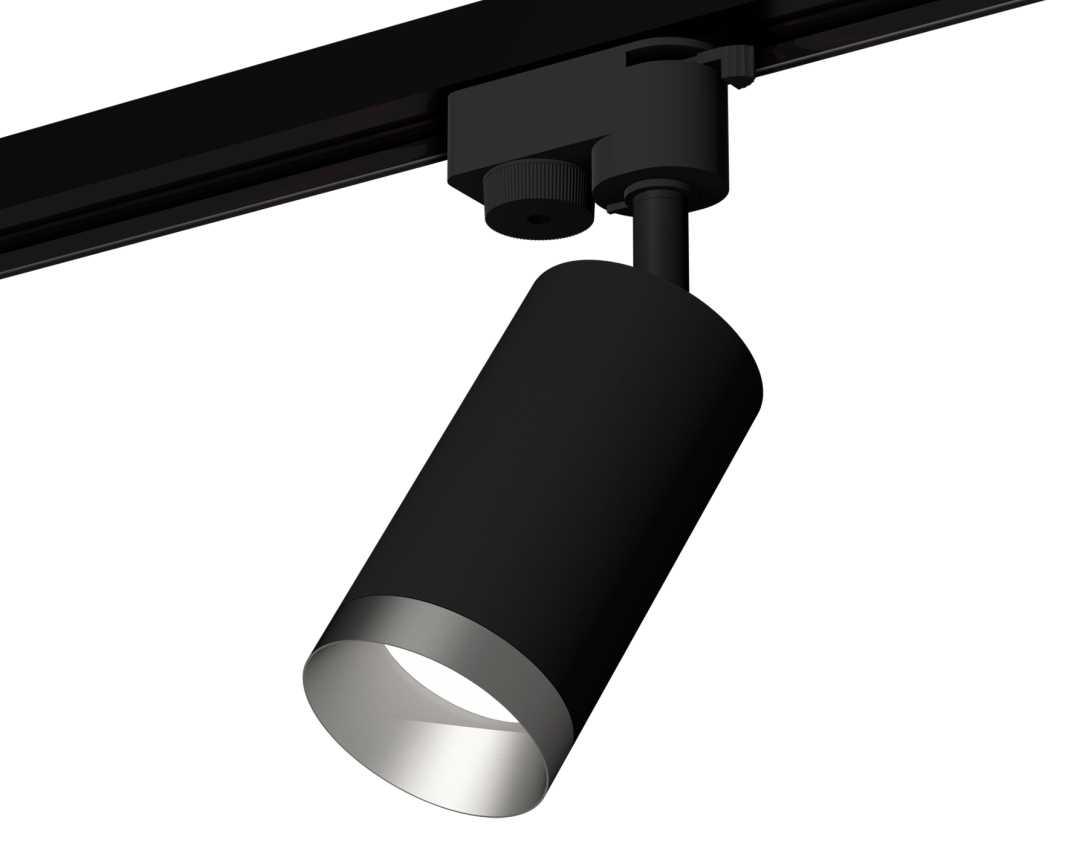 Светильник Комплект трекового светильника Ambrella light Track System SBK MCH черный песок хром… черный металл
