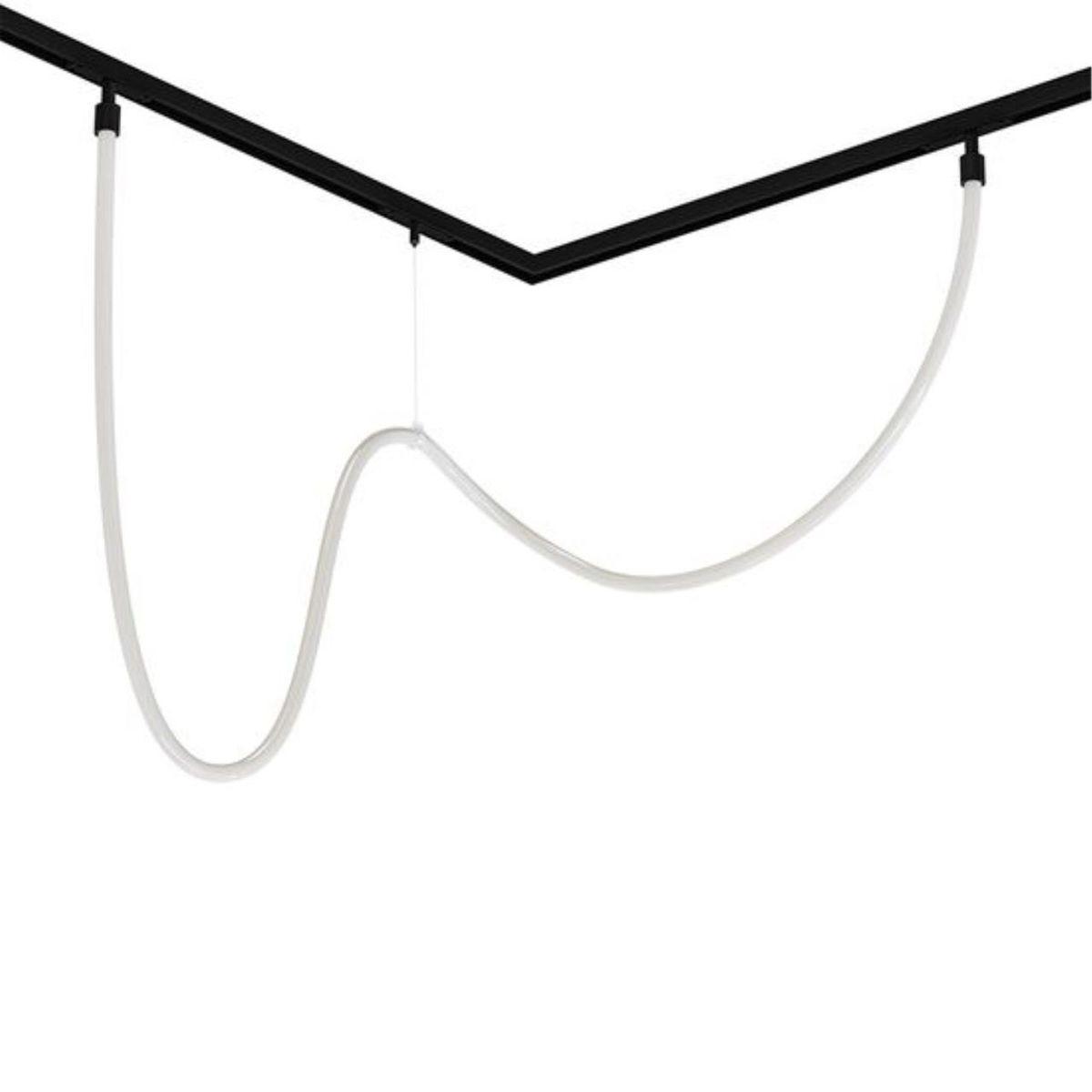 Трековые светильник Трековый светодиодный светильник Arte Lamp Loop в стиле минимализм белый металл