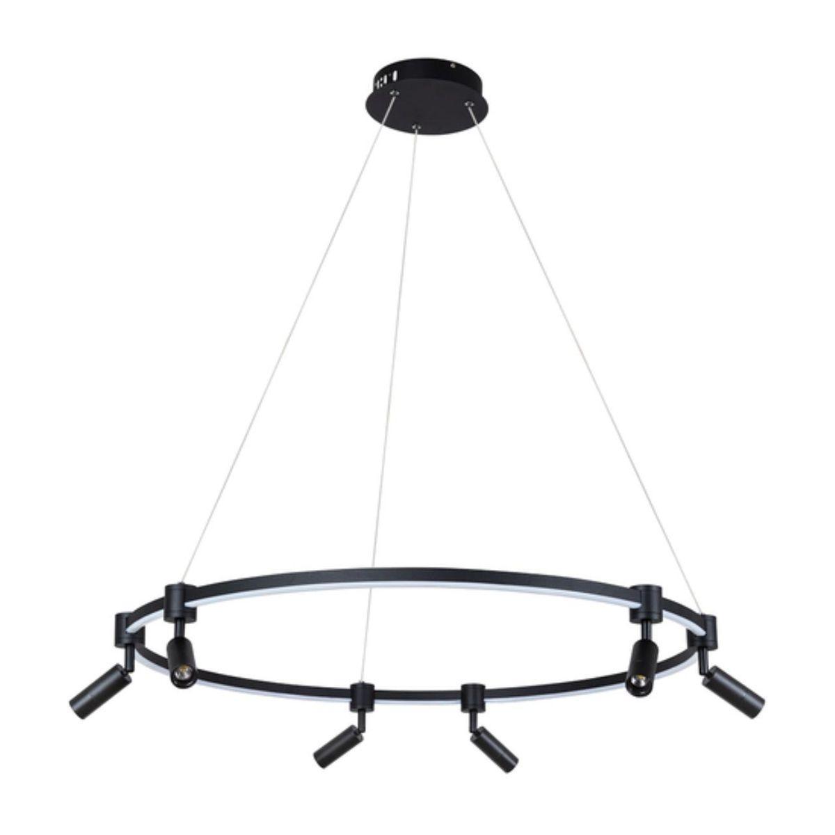 Подвесная люстра Подвесная светодиодная люстра Arte Lamp Ring черный пластик