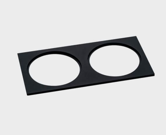 Светильник Рамка декоративная Italline black черный пластик