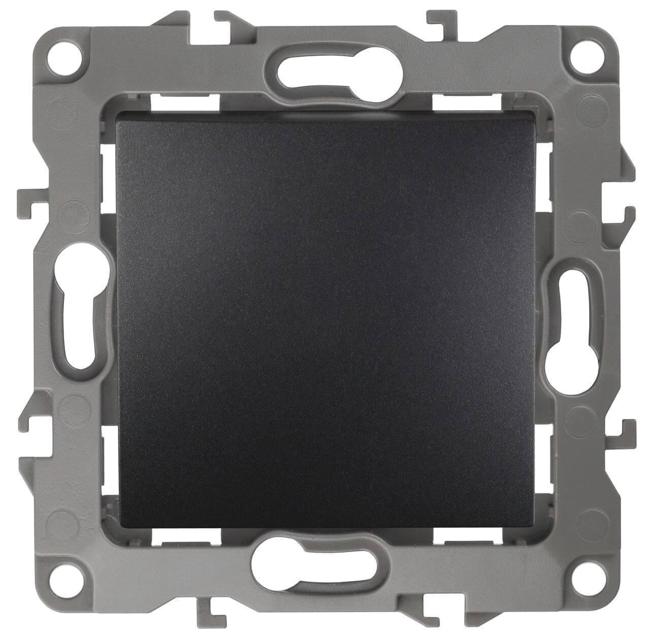 Электротовар Выключатель одноклавишный ЭРА 12 10AX 250V 12-1001-05 Б0014631 серый пластик
