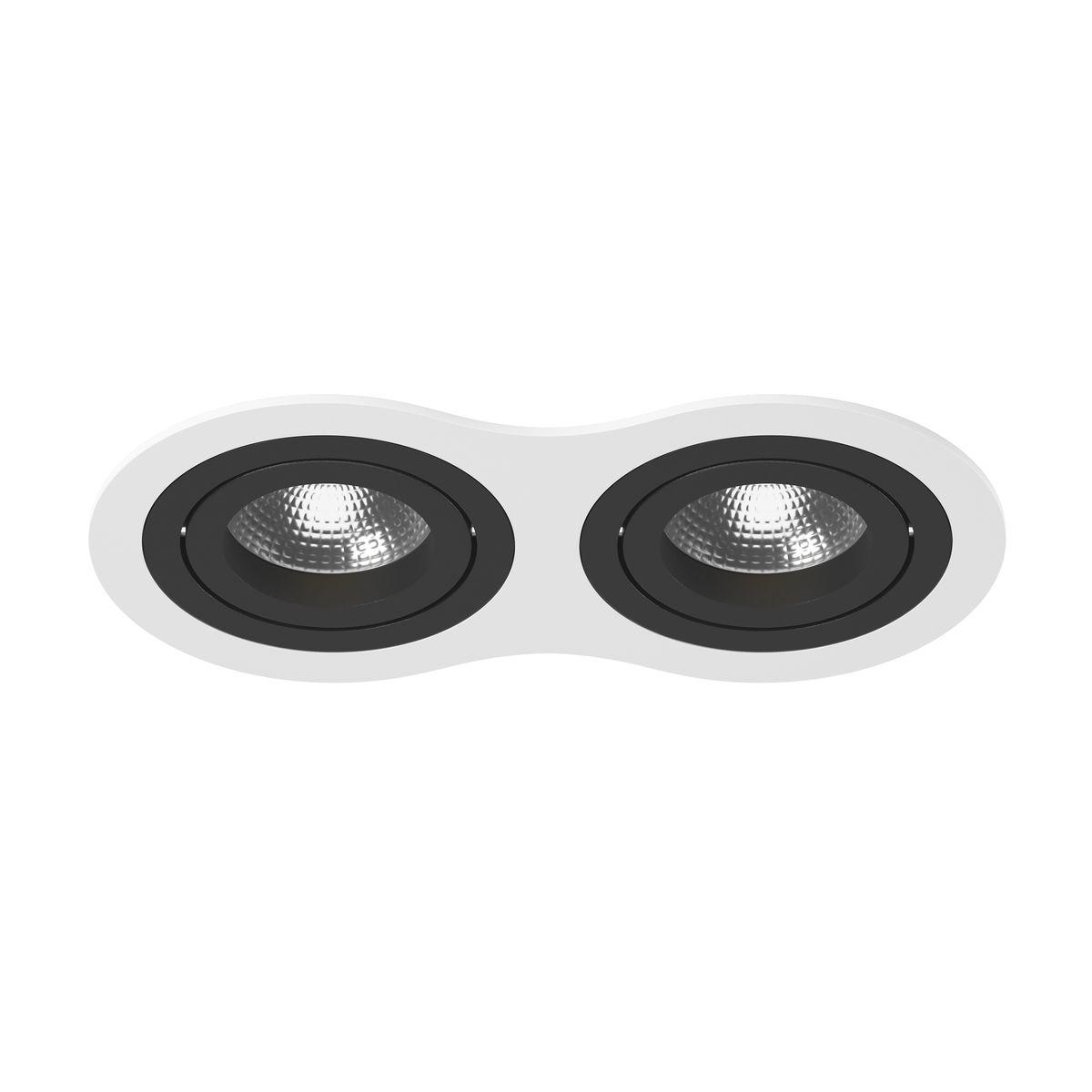 Светильник Комплект из светильника и рамки Lightstar Intero 16 (217626+217607+217607) черный металл