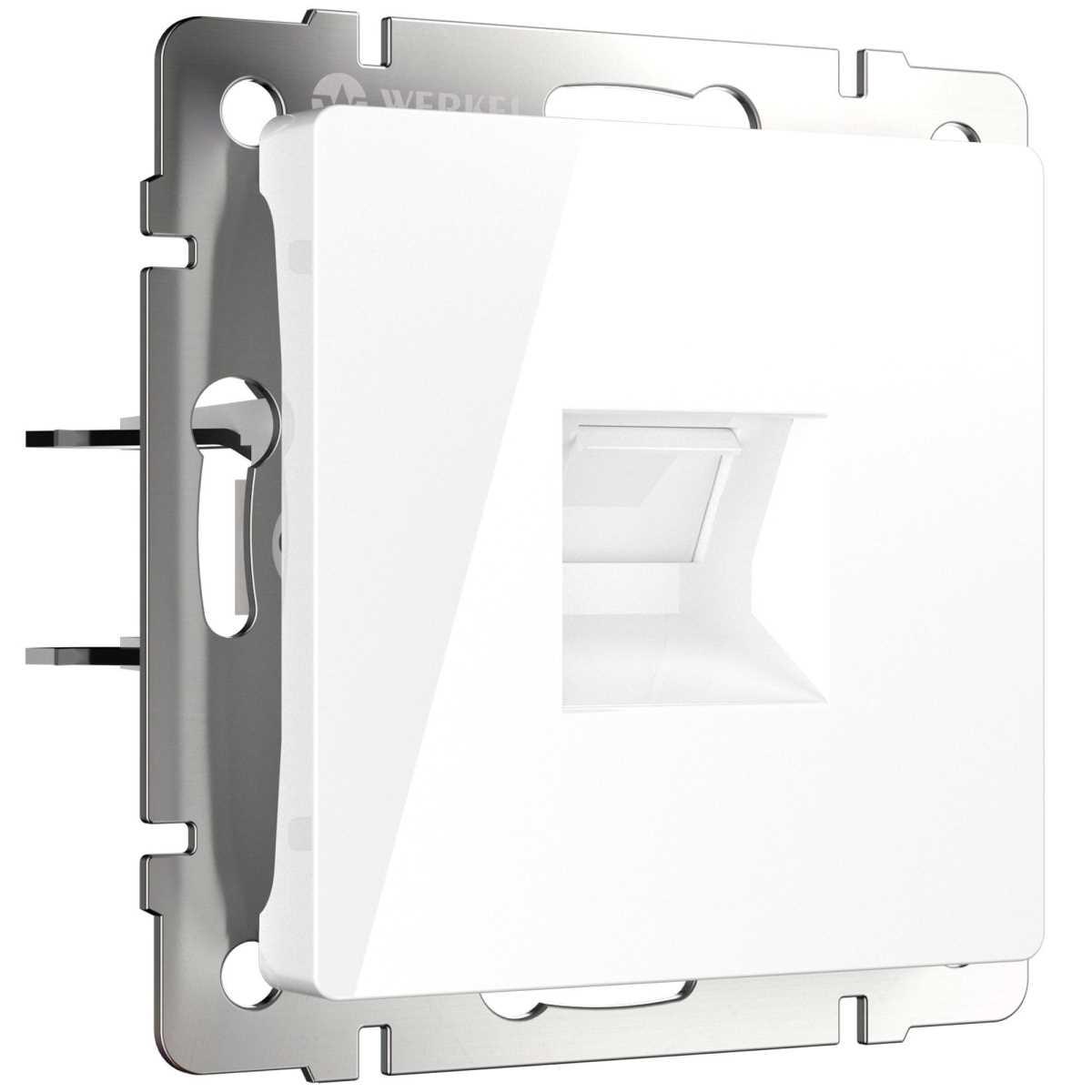 Электротовар Розетка Werkel Ethernet RJ-45 белая W1181001 4690389155369 белый пластик