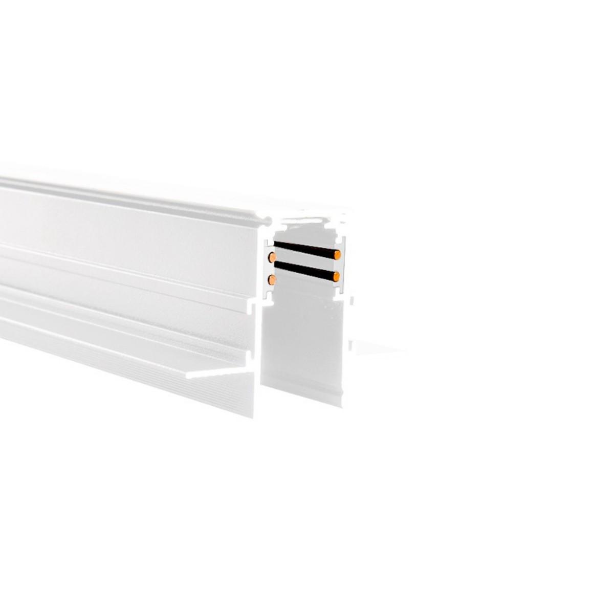 Трековые систем Шинопровод магнитный Crystal Lux CLT 0.123 01 L3000 WH белый металл
