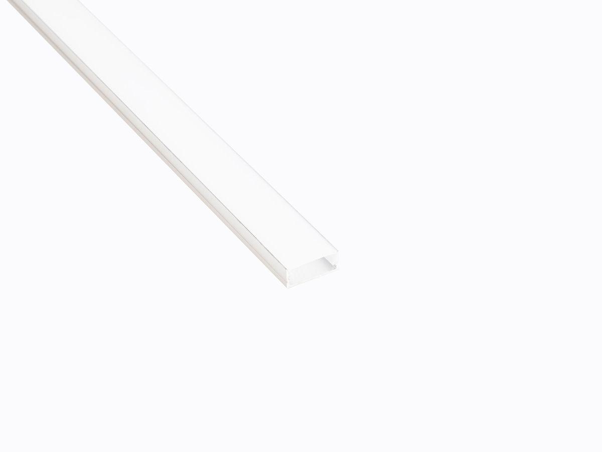 Светодиодные лент Профиль накладной LEDS POWER СПН1707 алюм. анод-й с матовым рассеивателем 2м серый металл