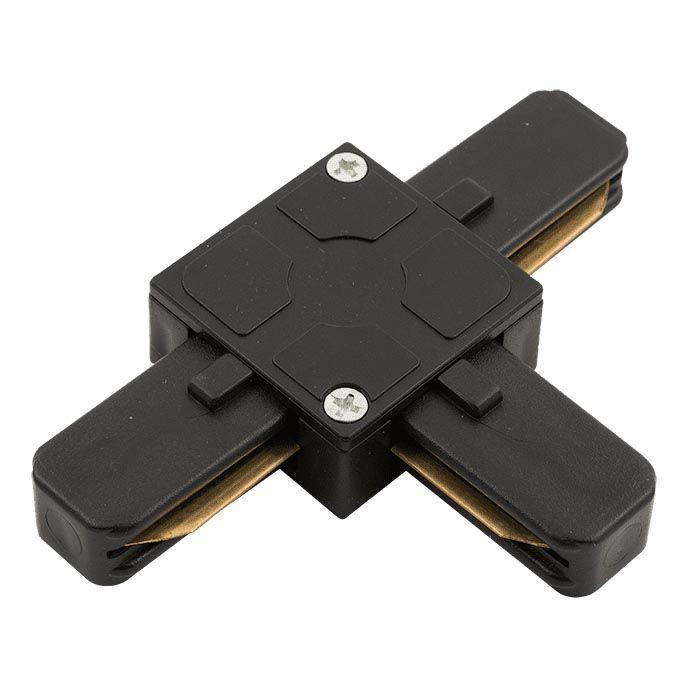 Трековые систем Коннектор T-образный SWG KXZ-BL-T 001840 черный металл