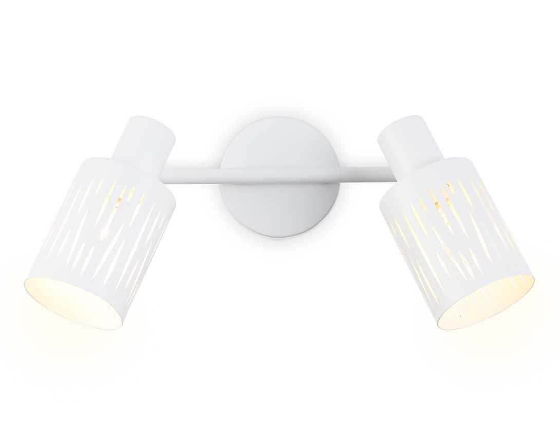 Споты с 1 плафоном Настенно-потолочный спот Ambrella light TRADITIONAL белый металл