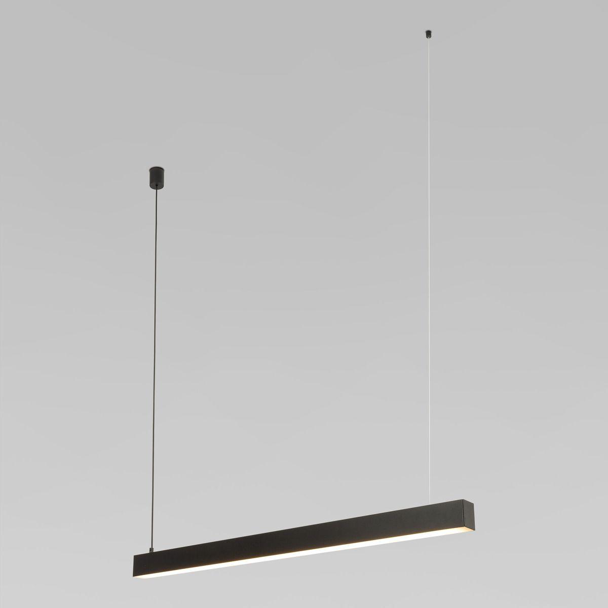 Офисное освещение Линейные светодиодный светильник TK Lighting 18080 Luxe в стиле мягкий люкс черный пластик