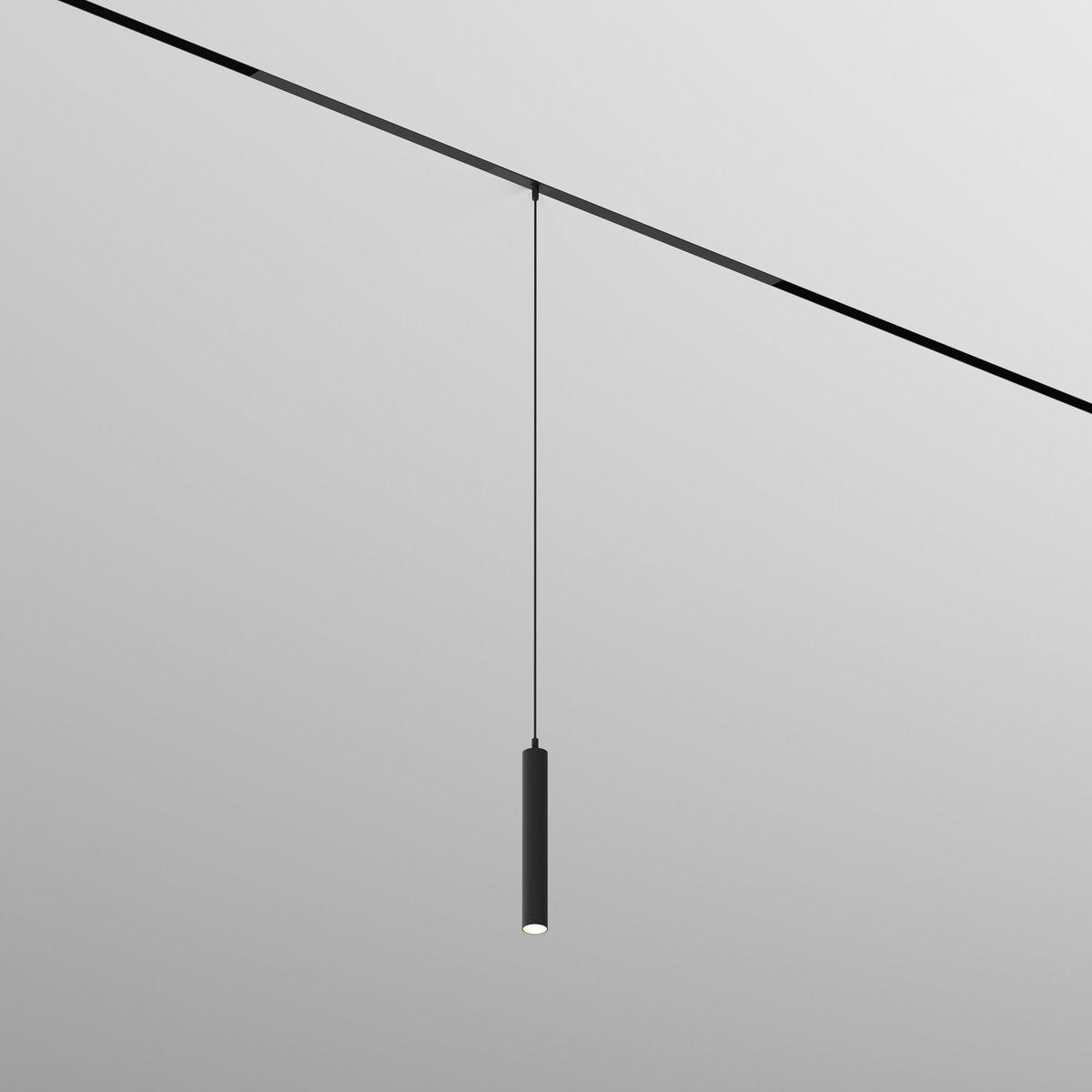Трековые светильник Трековый светодиодный светильник Denkirs Simple Spot черный металл