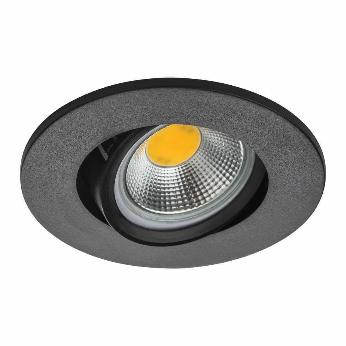 Офисное освещение Встраиваемый светильник Lightstar Banale 012027 черный пластик