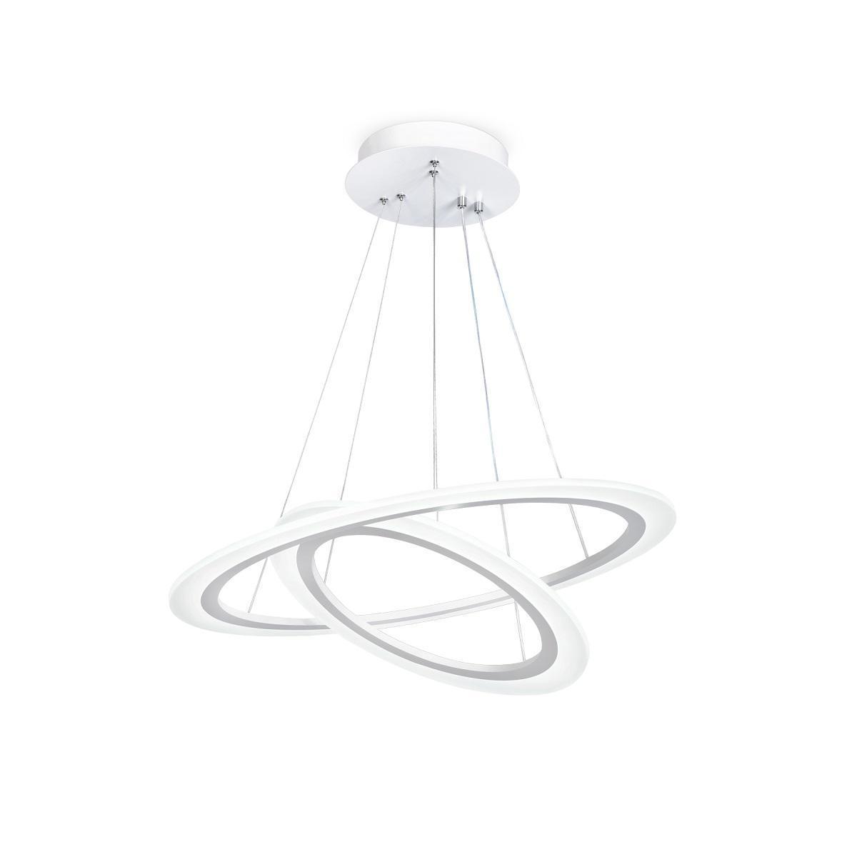Подвесная люстра Подвесная светодиодная люстра Ambrella light Acrylica Original белый металл