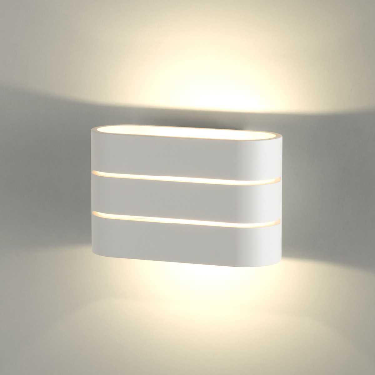 Настенные светильник Настенный светодиодный светильник Elektrostandard Light Line MRL 1248 белый металл