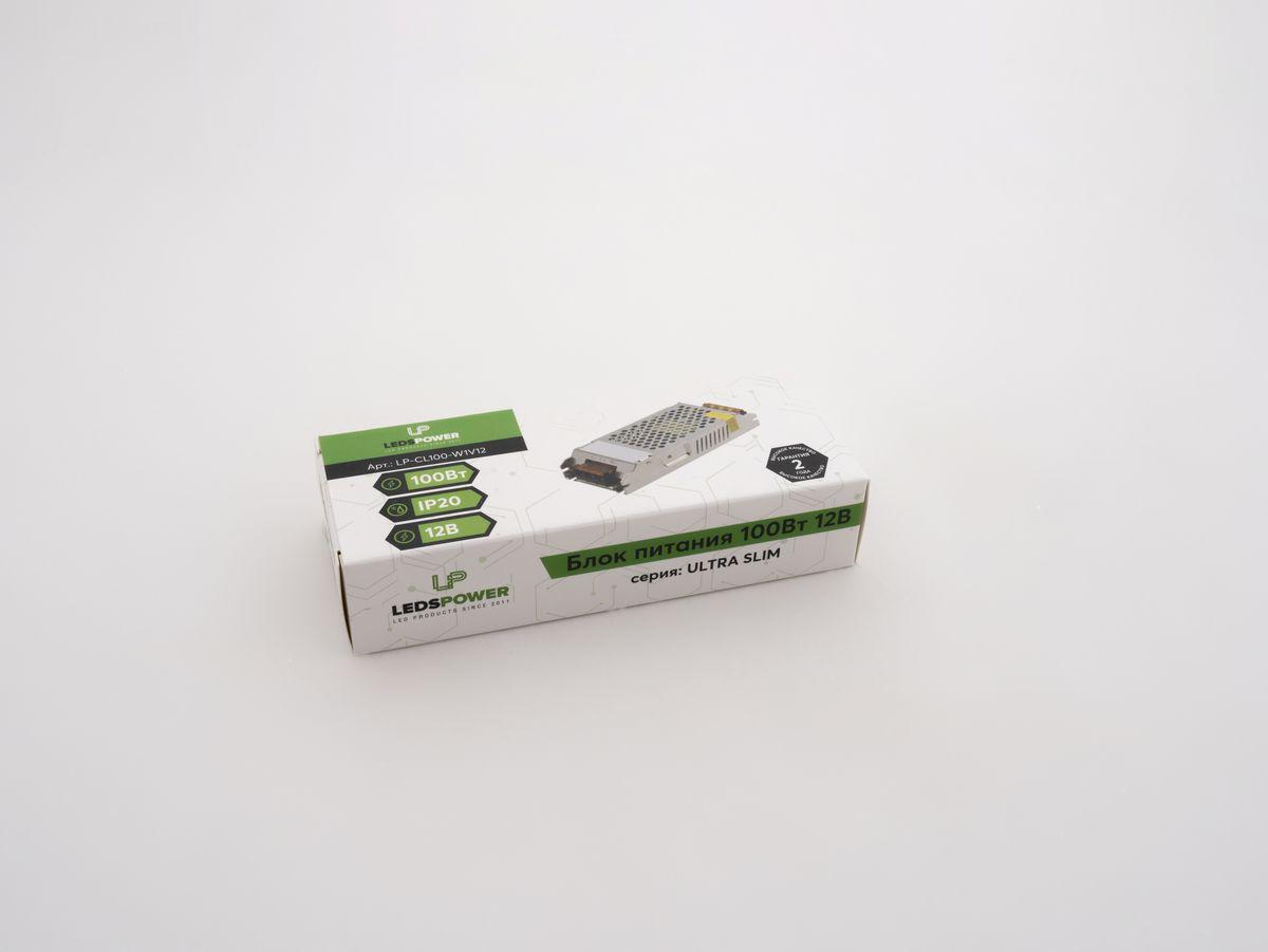Светодиодные лент Блок питания LEDS POWER ULTRA SLIM серый металл