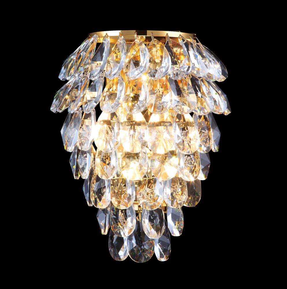 Настенные светильник Светильник Charme AP3 Gold Transparent золото металл
