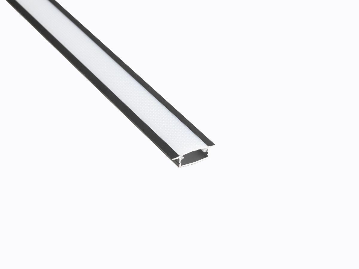 Светодиодные лент Профиль врезной LEDS POWER СПВ17-2507 алюм. анод-й с матовым рассеивателем 2м серый металл