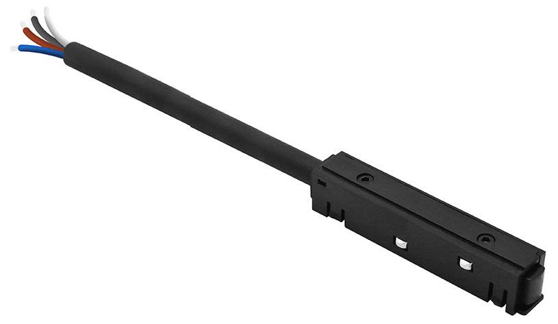Трековые систем Ввод питания Hesby Lighting ElDeko для шинопровода 48В, чёрный HSBL_0068 черный пластик