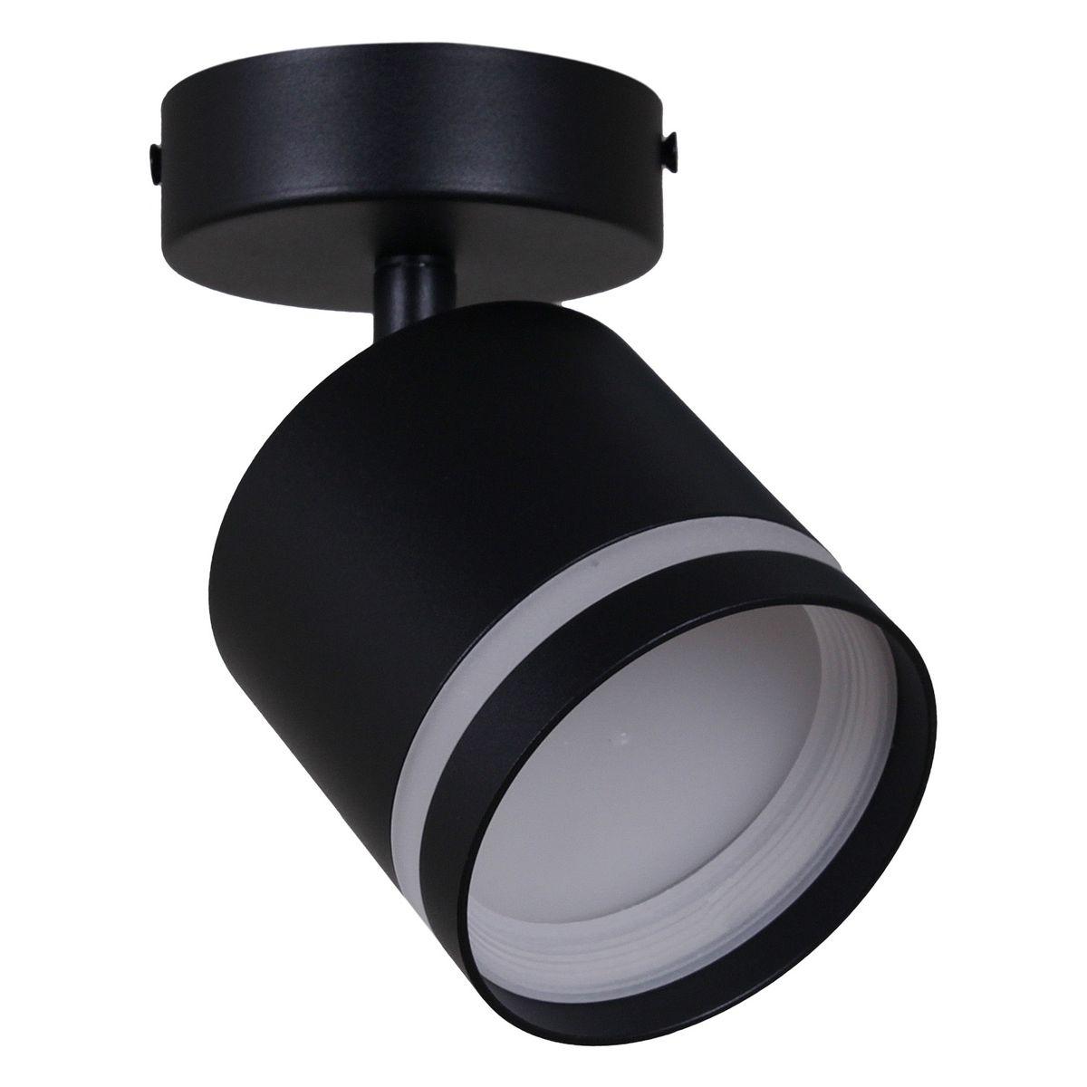 Споты с 1 плафоном Спот 53001-9.5-001IL SPOT LIGHT BK черный металл