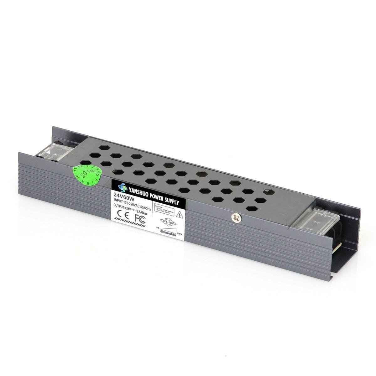Светодиодные лент Блок питания SWG IP20 5A серый металл