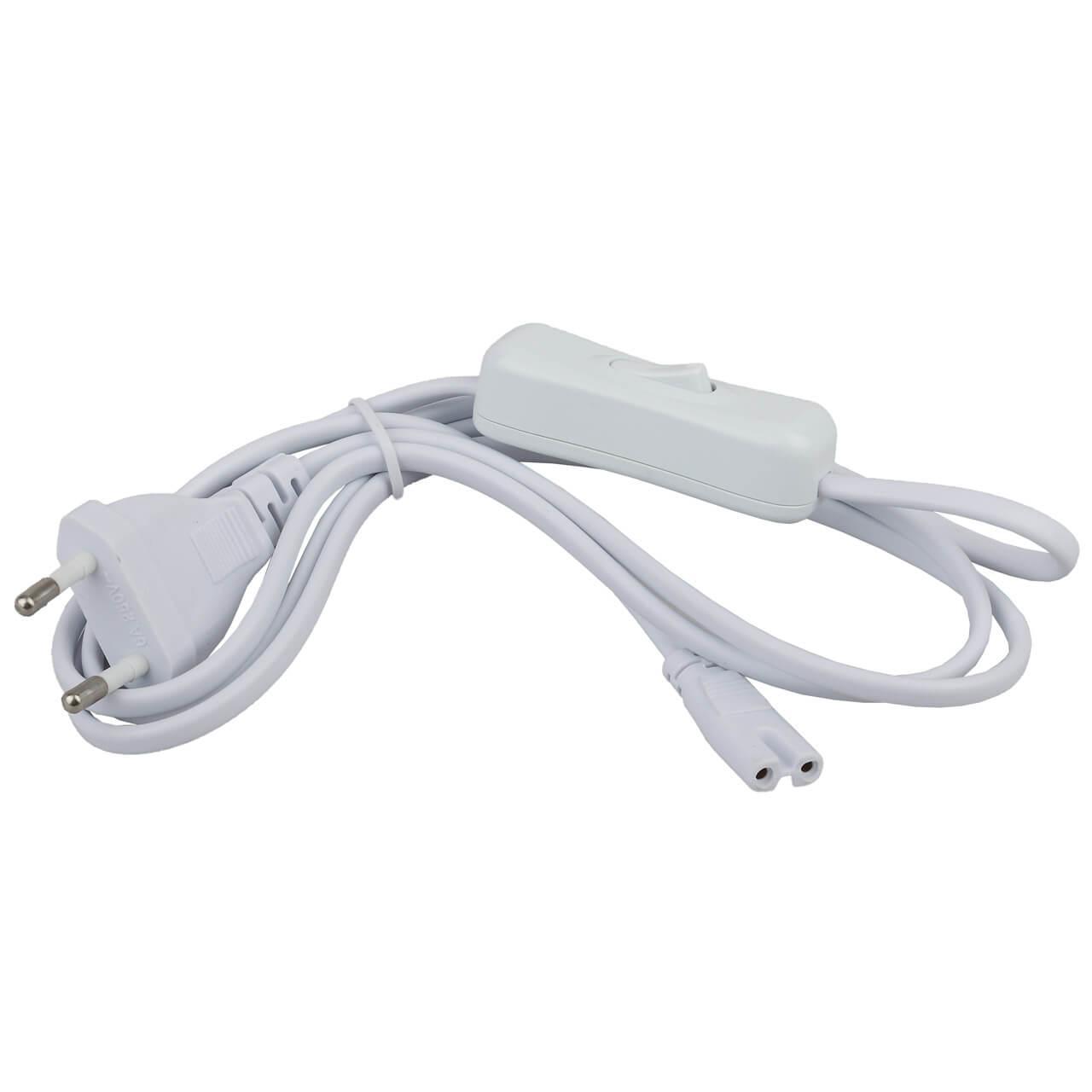 Электротовар Сетевой шнур ЭРА LLED-CABLE-1.5m-SW-W Б0025694 белый пластик
