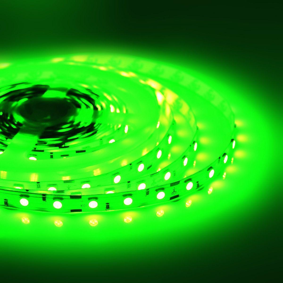 Светодиодные лент Светодиодная лента Apeyron m 60LED m 5050SMD зеленый 5M 49BL белый пластик