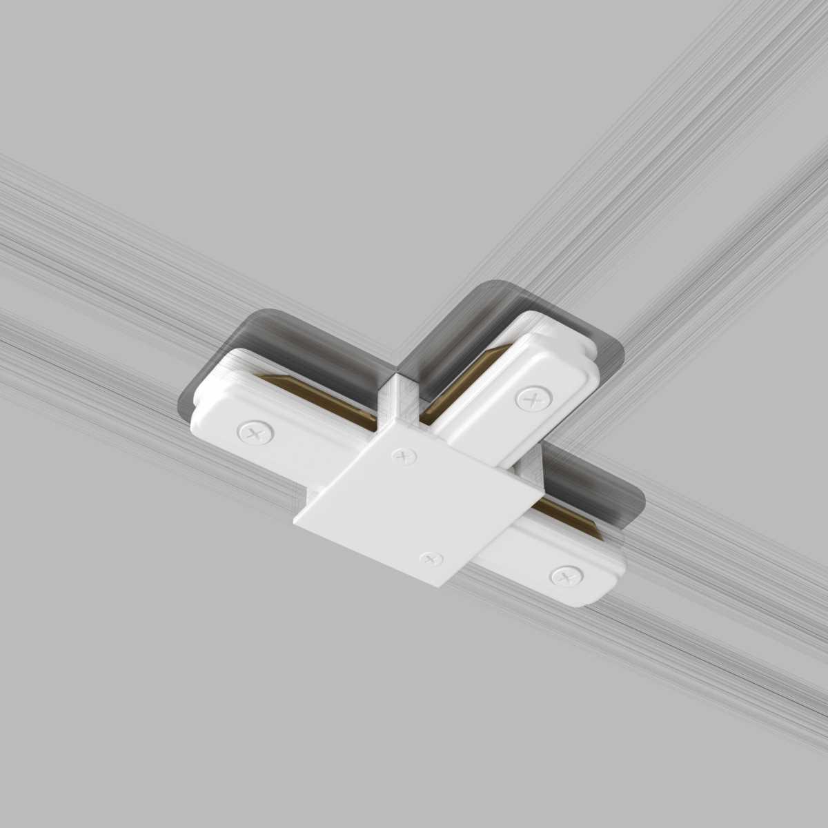 Трековые систем Коннектор Т-образный Elektrostandard TRC-1-1-T-WH a039502 белый пластик