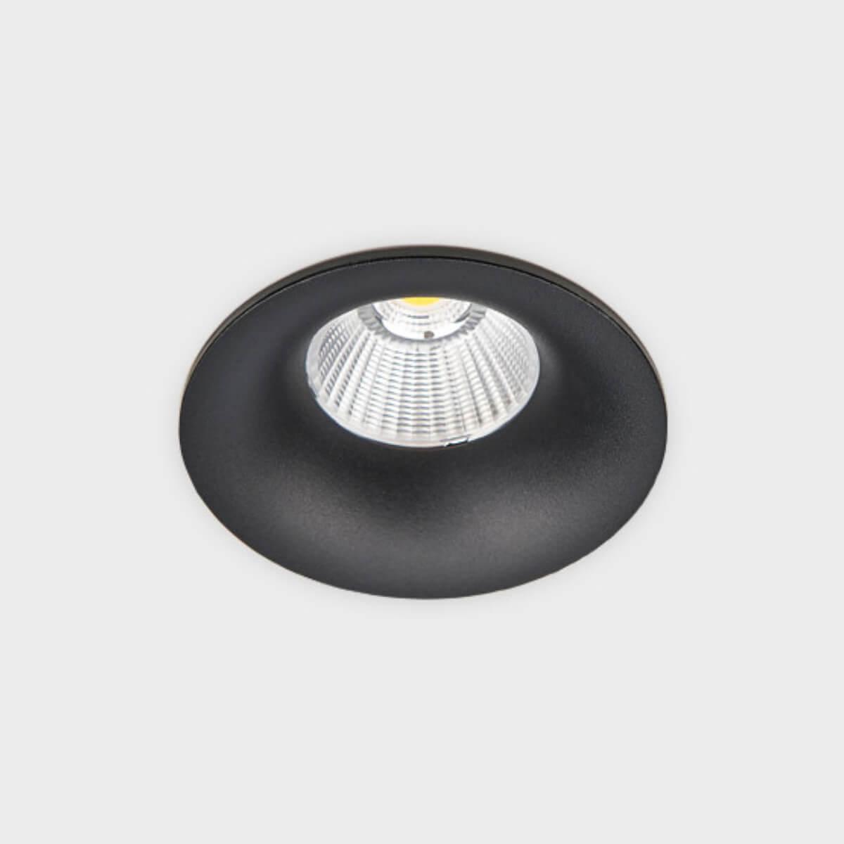Офисное освещение Встраиваемый светодиодный светильник Italline IT06-6016 black 4000K черный металл