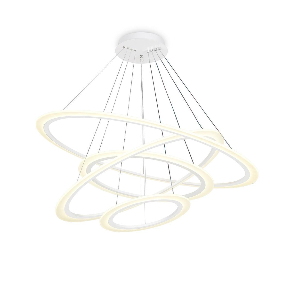 Подвесная люстра Подвесная светодиодная люстра Ambrella light Acrylica Original белый металл