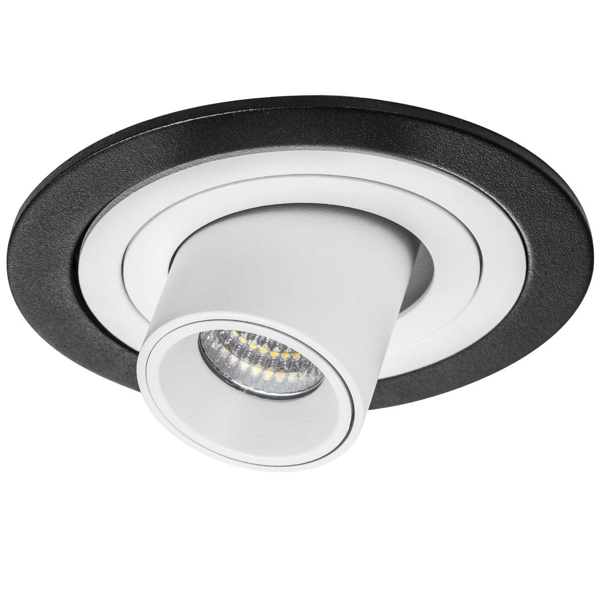 Светильник Комплект из светильника и рамки Lightstar Intero Tubo (217617+217162) белый металл