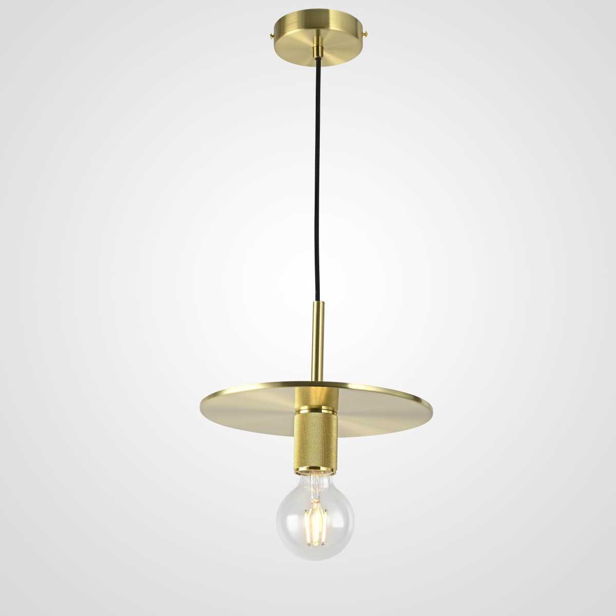 Подвесные светильник Светильник RH Utilitaire Disk Shade Pendant латунь металл