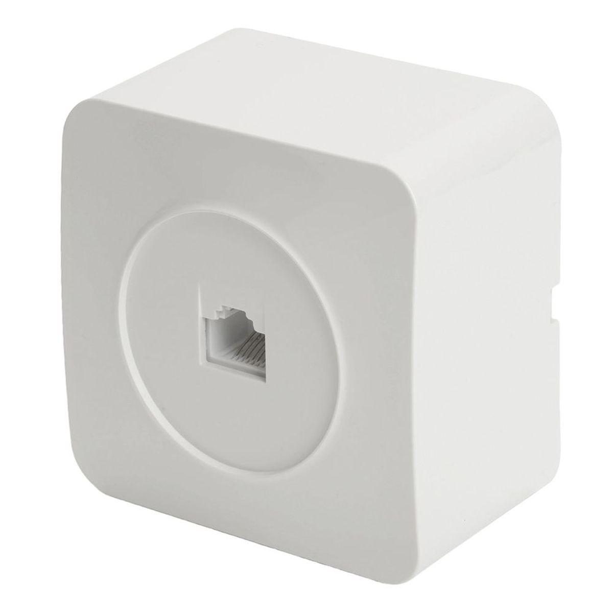 Электротовар Розетка компьютерная RJ-45 Stekker София белый MST00-20-01 49300 белый пластик