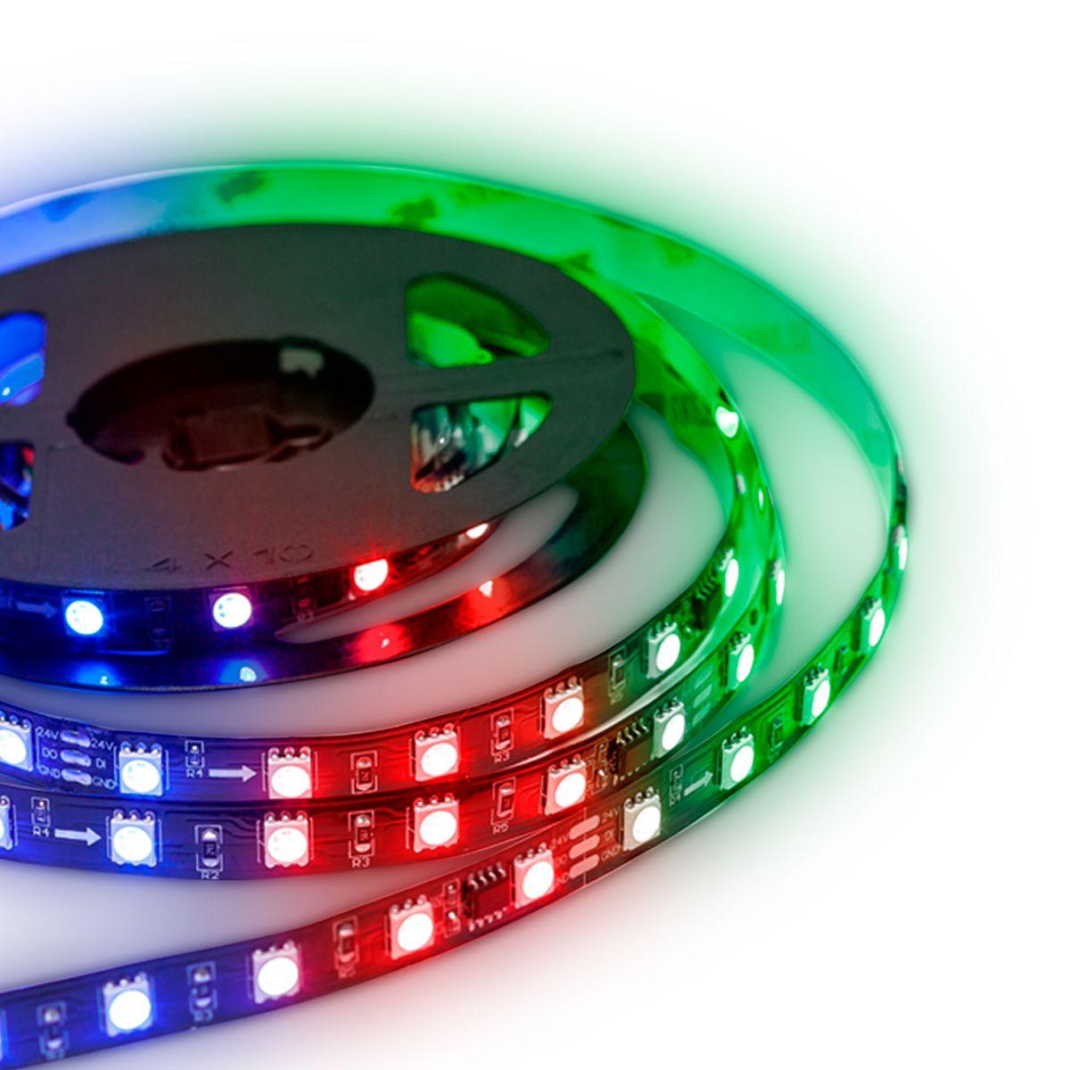 Светодиодные лент Комплект адресной светодиодной ленты Apeyron m 60LED m 5050SMD черный