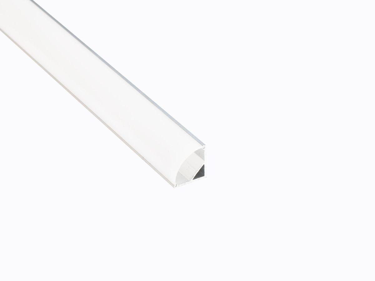 Светодиодные лент Профиль угловой LEDS POWER СПУ1616 алюм. анод-й с матовым рассеивателем 2м серый металл