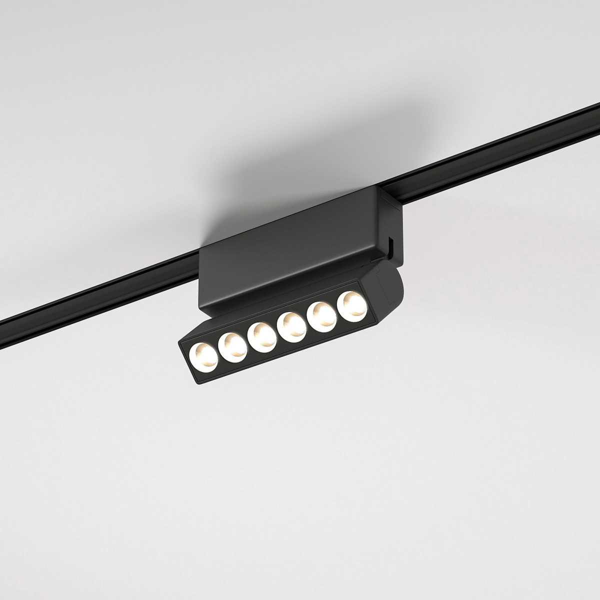 Трековые светильник Трековый светодиодный светильник Elektrostandard Flat Magnetic Insight 85090 01 черный черный металл
